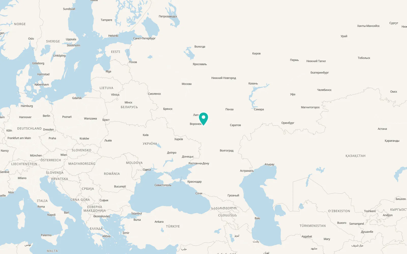 Map of Verkhnyaya Tishanka