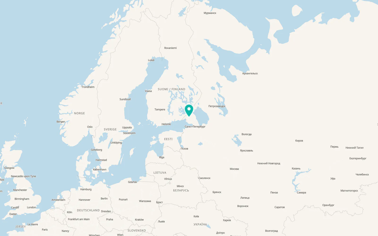 Map of Veshchevo