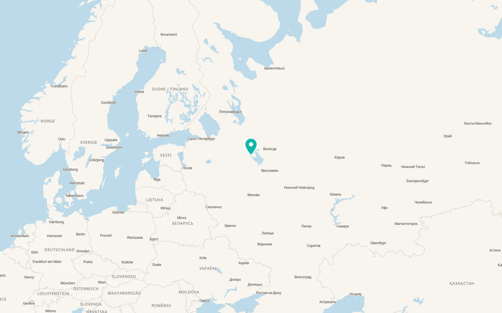 Map of Ves’yegonsk