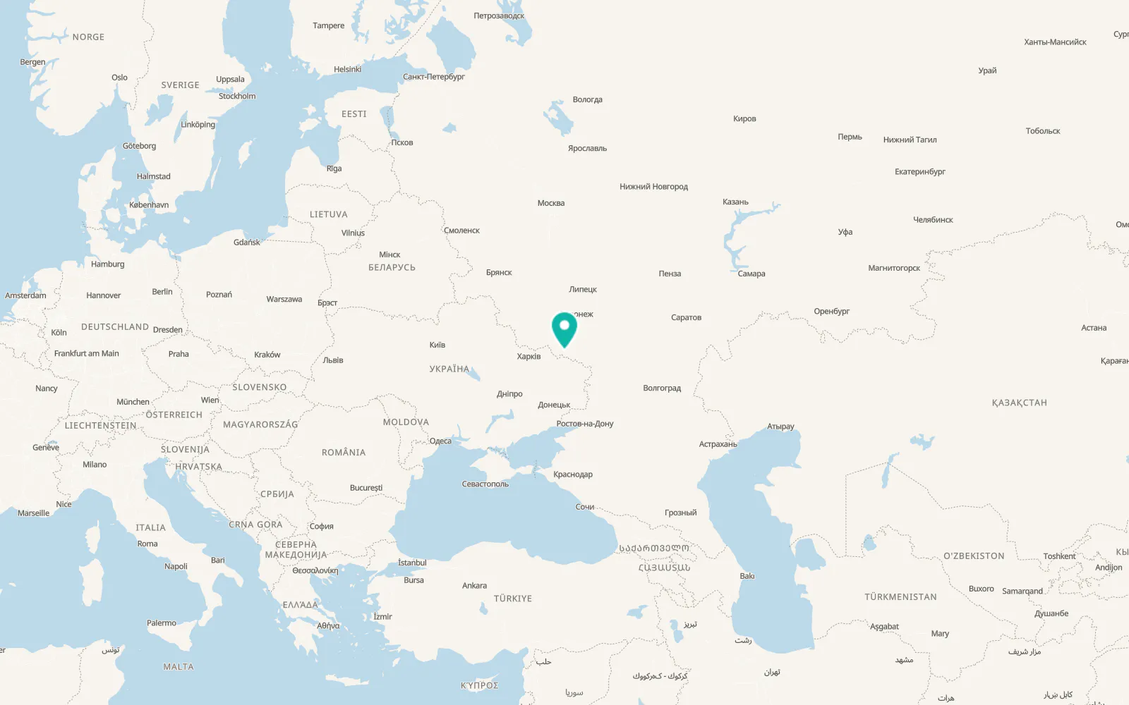 Map of Veydelevka