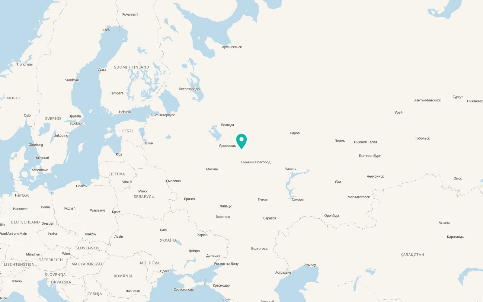 Map of Vichuga