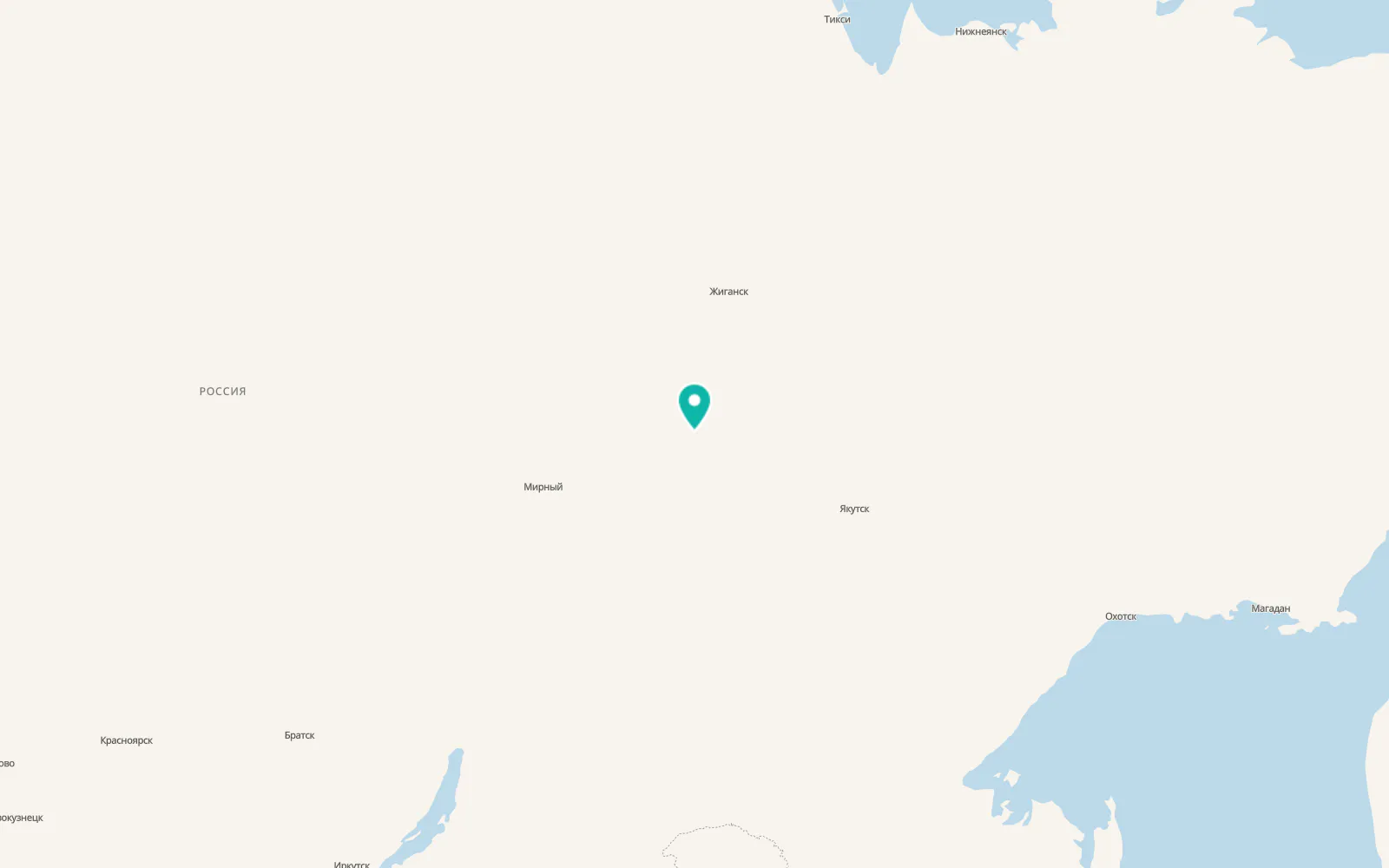 Map of Vilyuysk