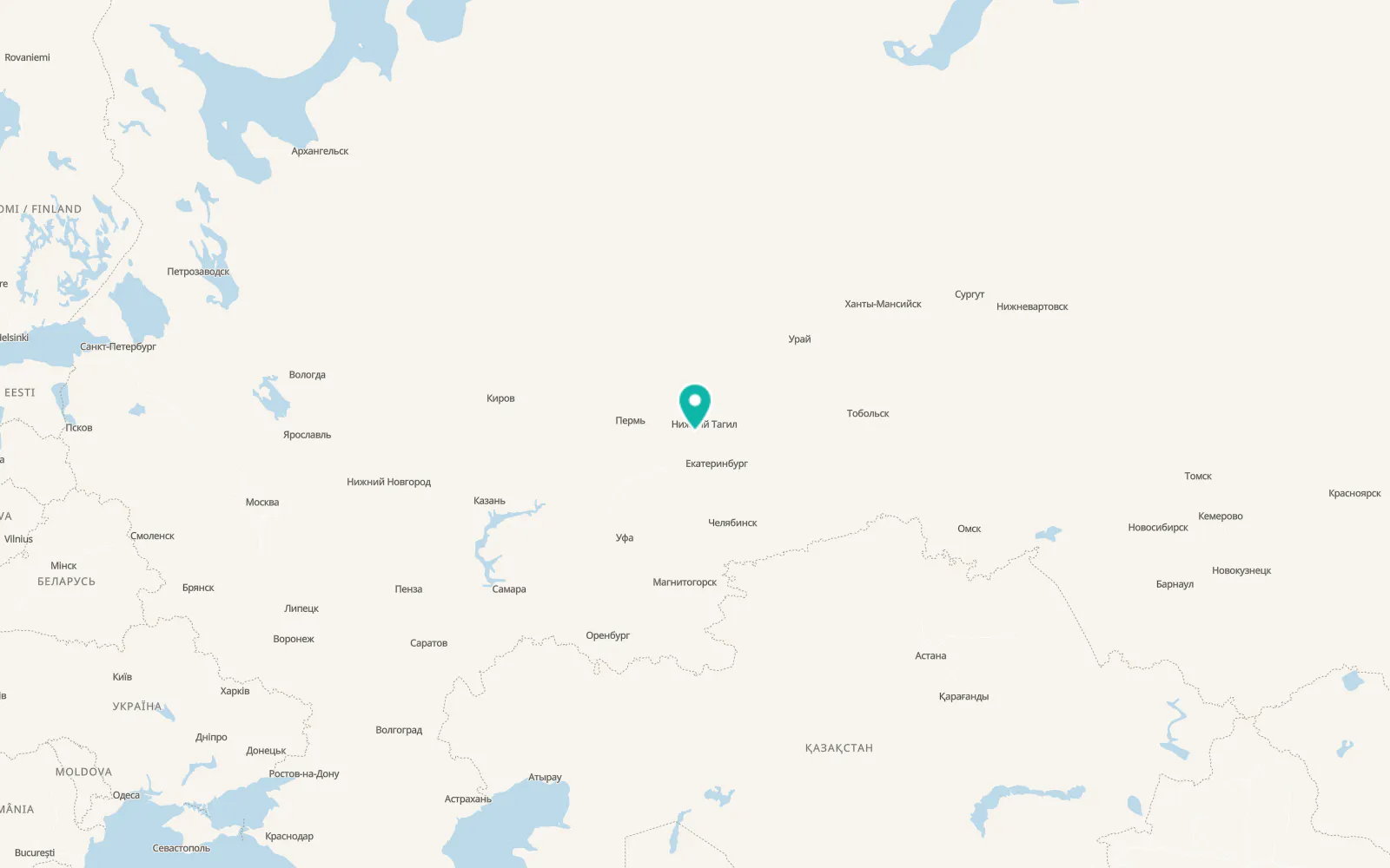 Map of Visim