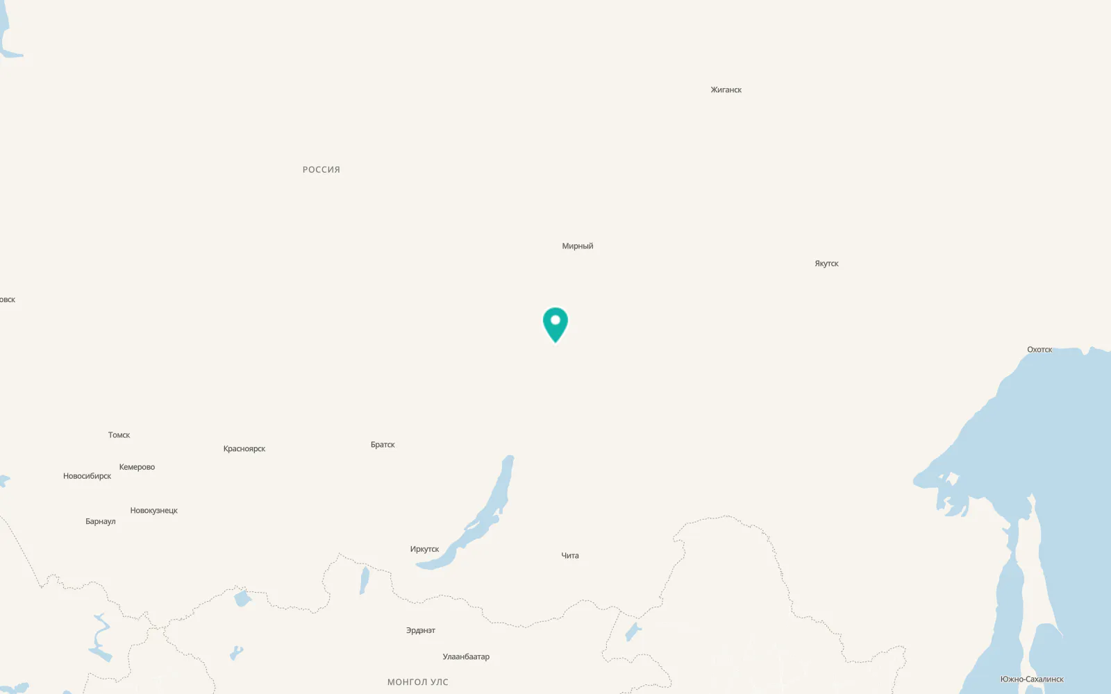 Map of Vitim