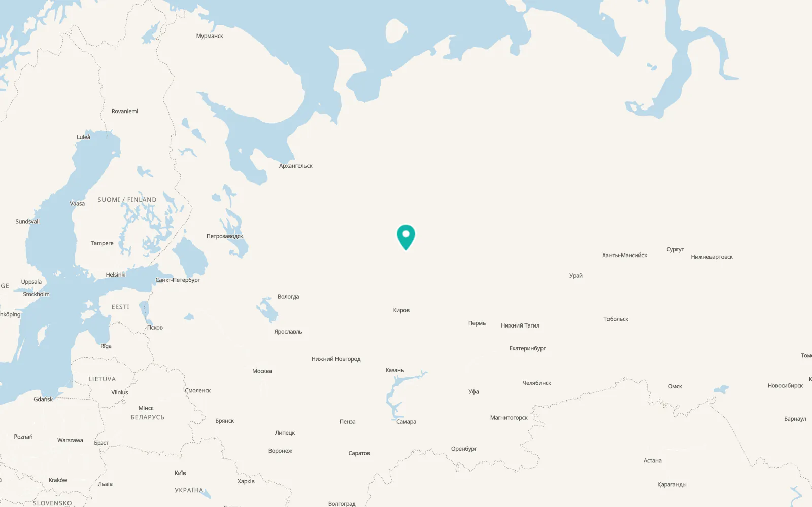 Map of Vizinga