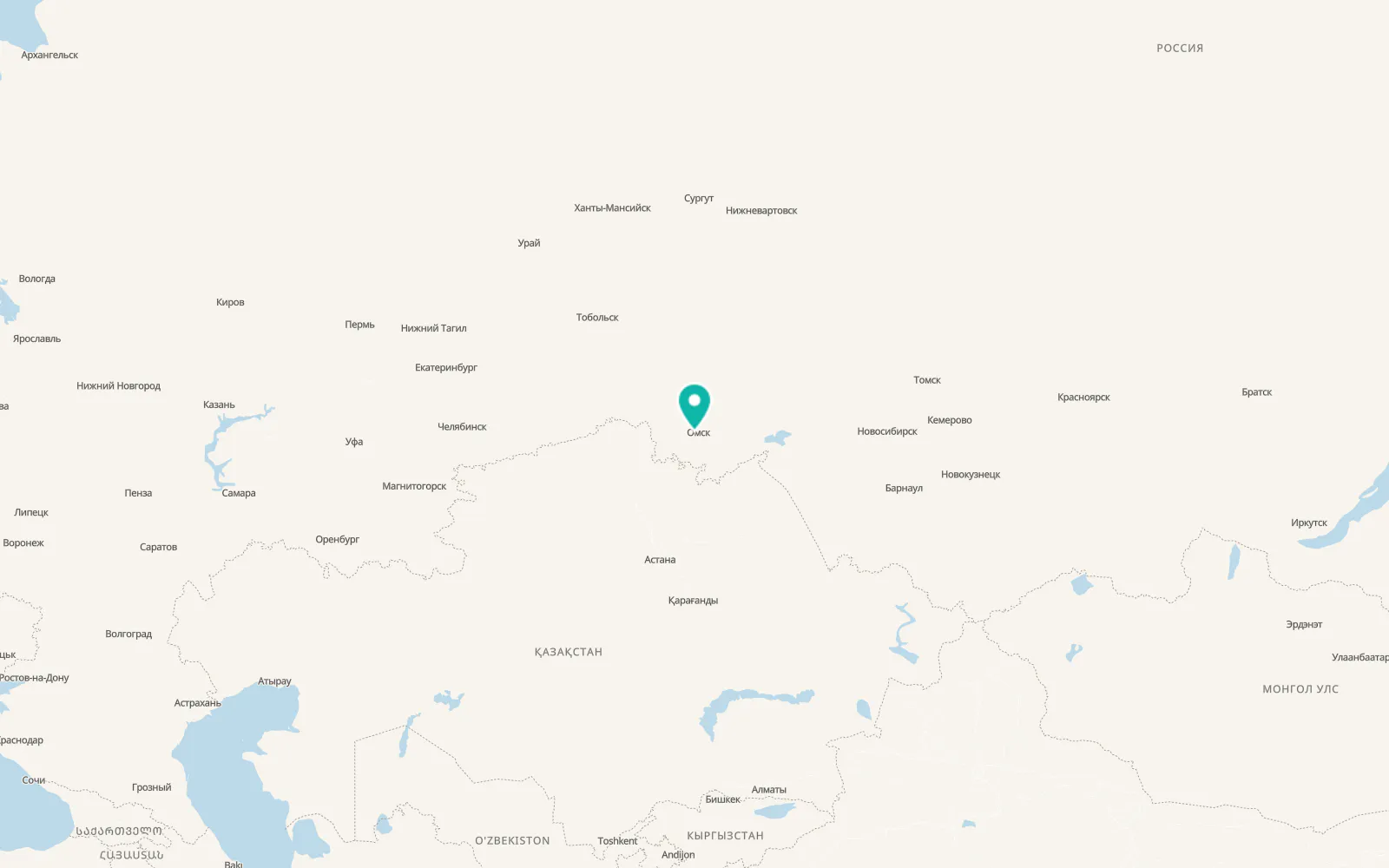 Map of Vkhodnoy