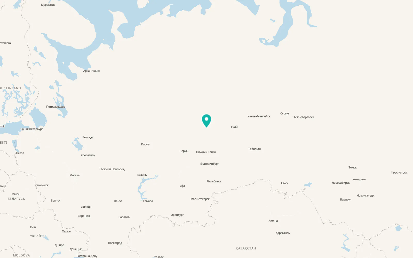 Map of Volchansk
