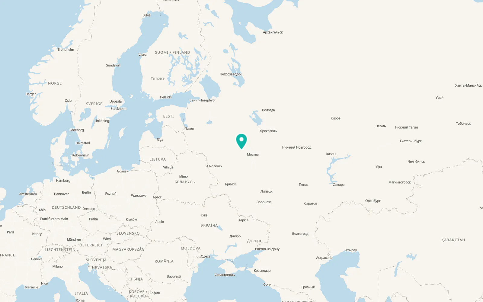Map of Volokolamsk