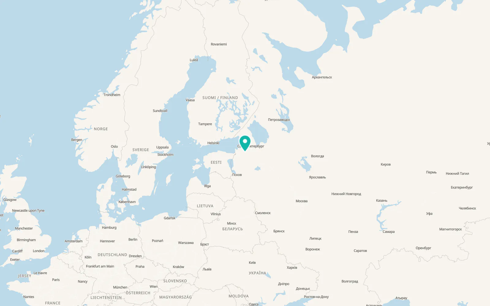Map of Volosovo
