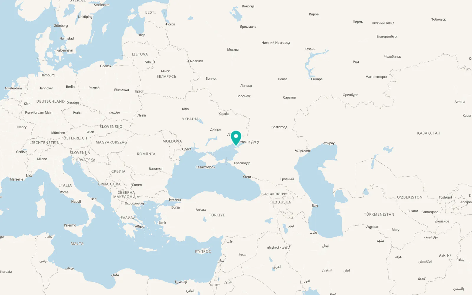 Map of Vorontsovka