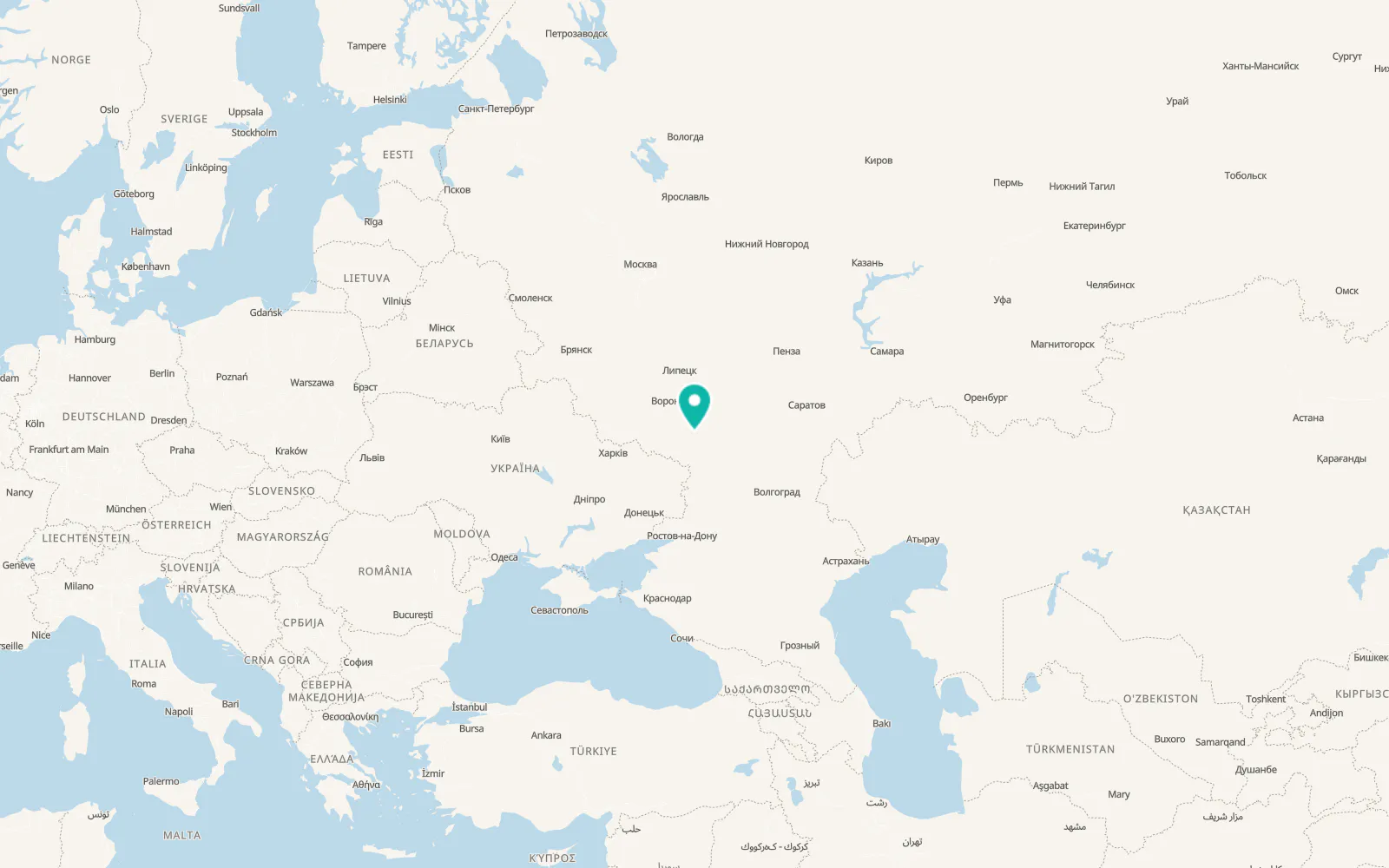 Map of Vorontsovka