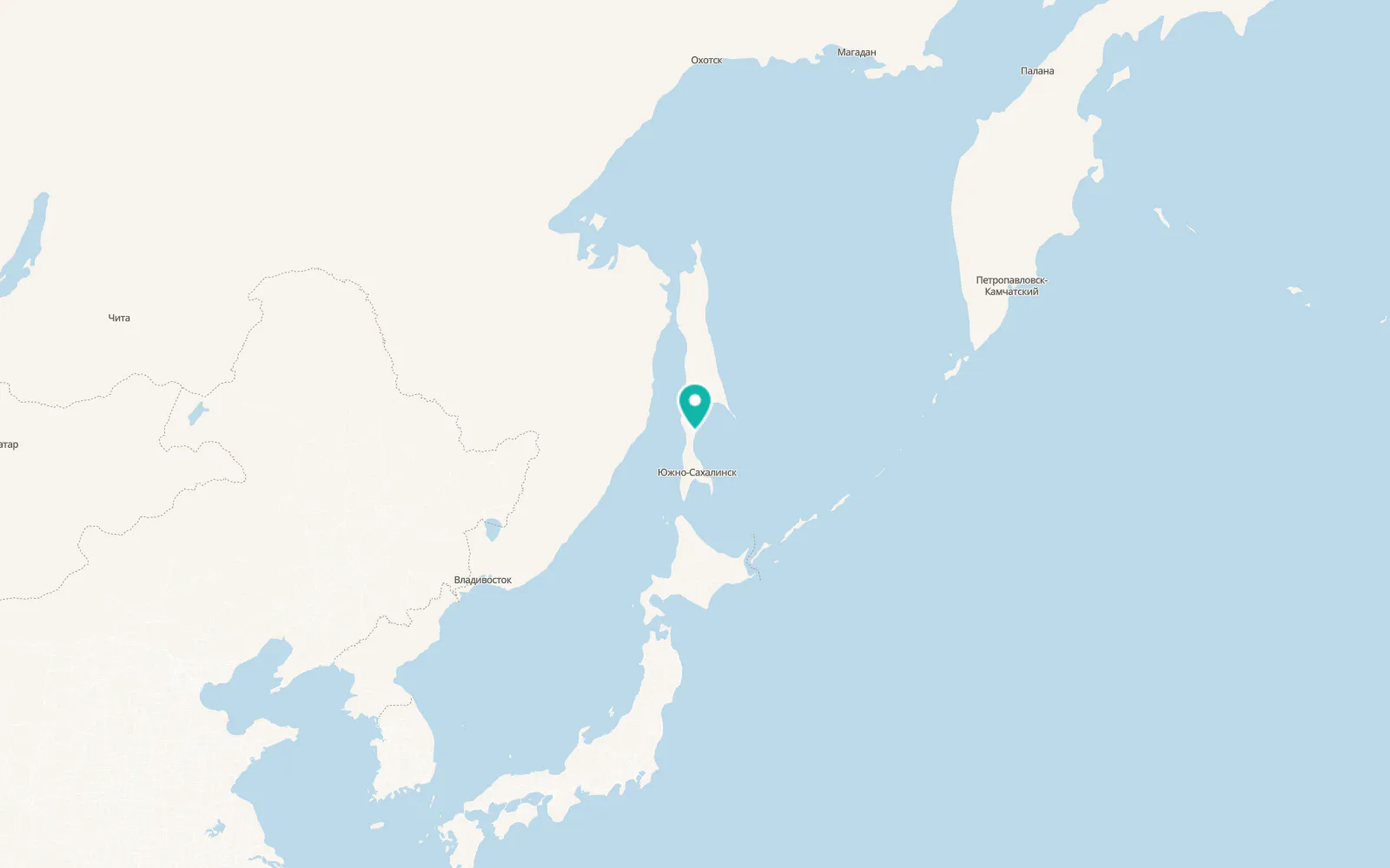 Map of Vostochnyy