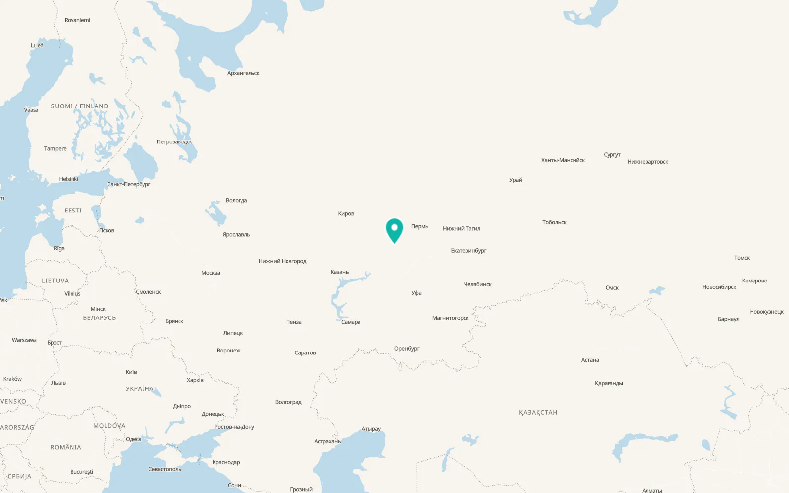 Map of Votkinsk