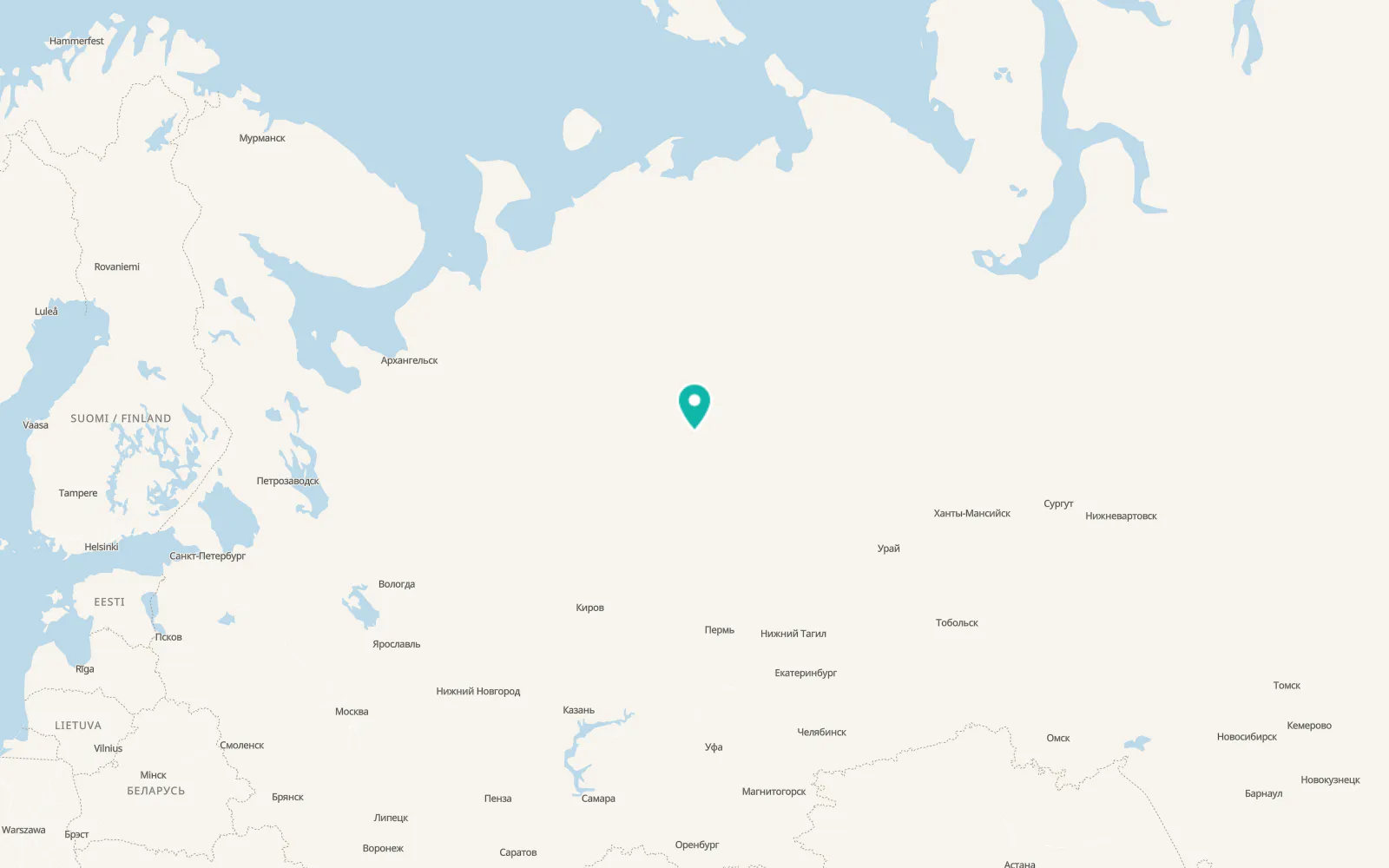 Map of Voyvozh