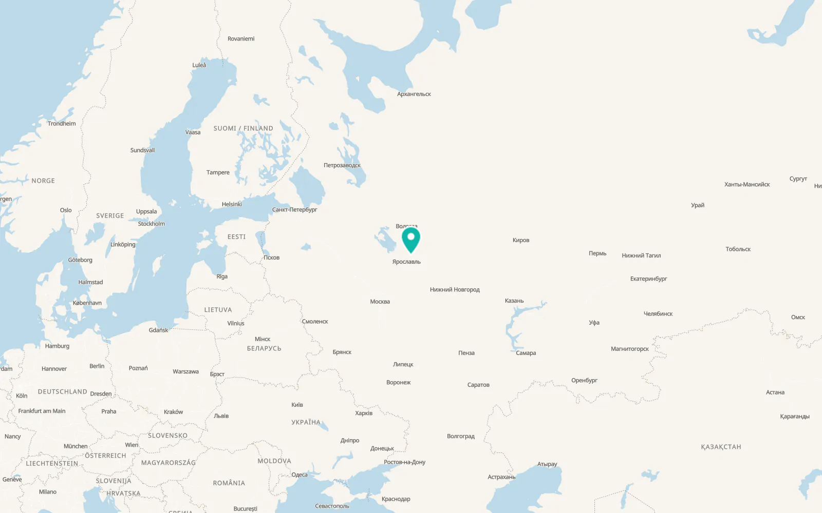 Map of Vyatskoye