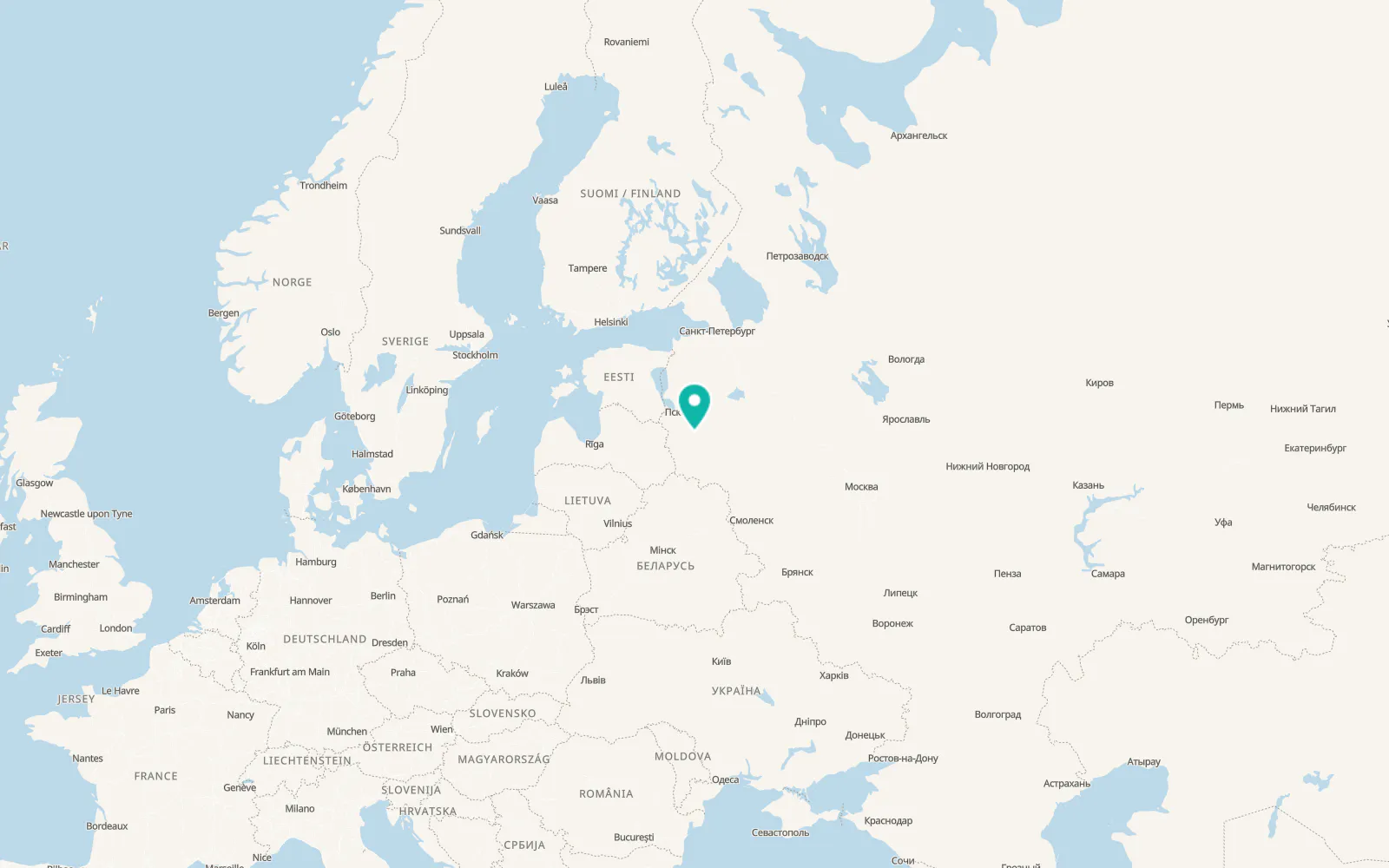 Map of Vybor