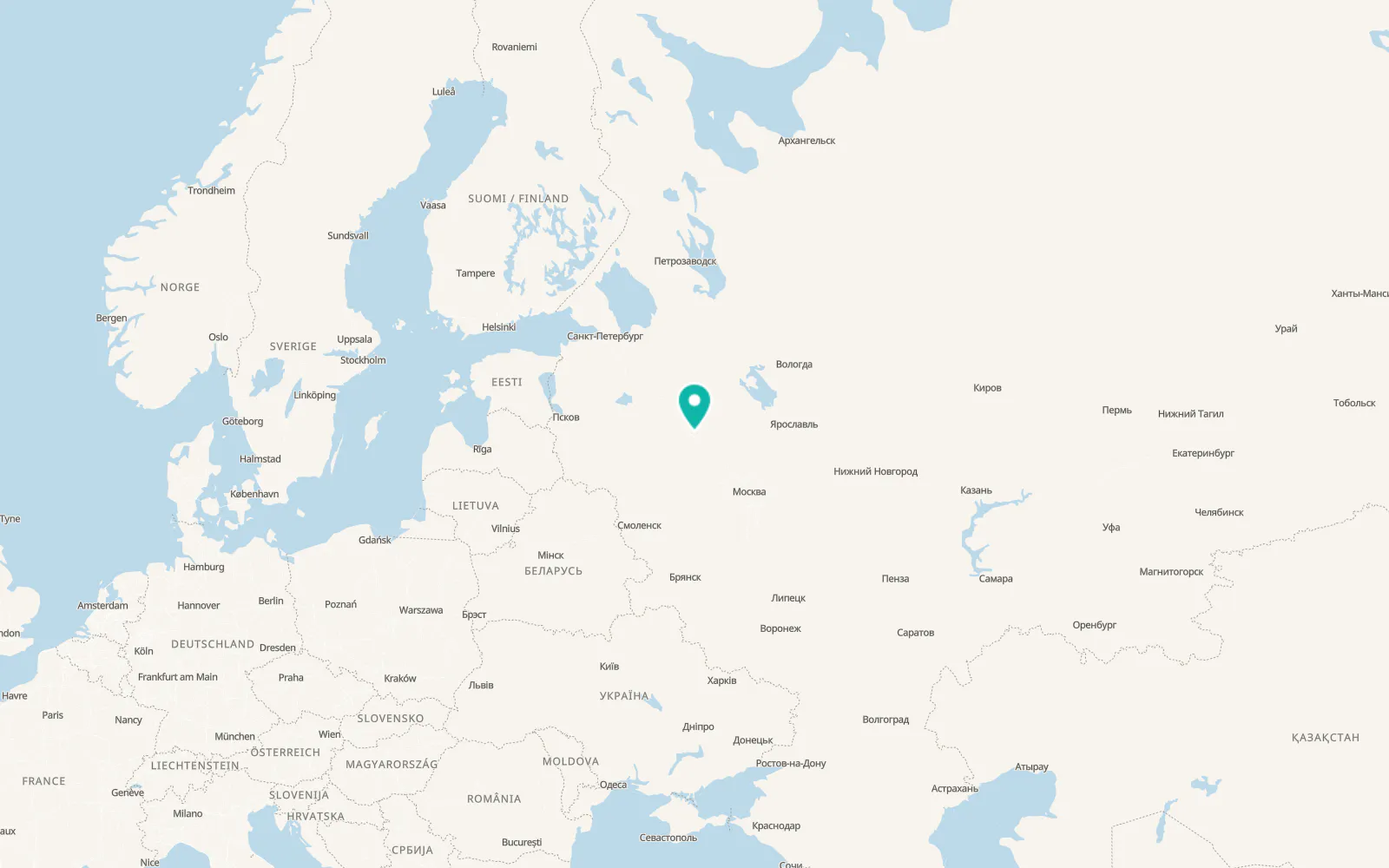 Map of Vydropuzhsk