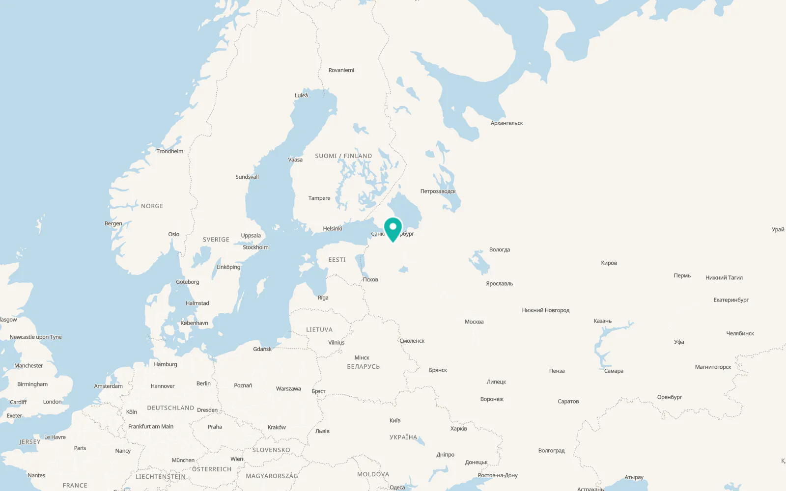 Map of Vyritsa