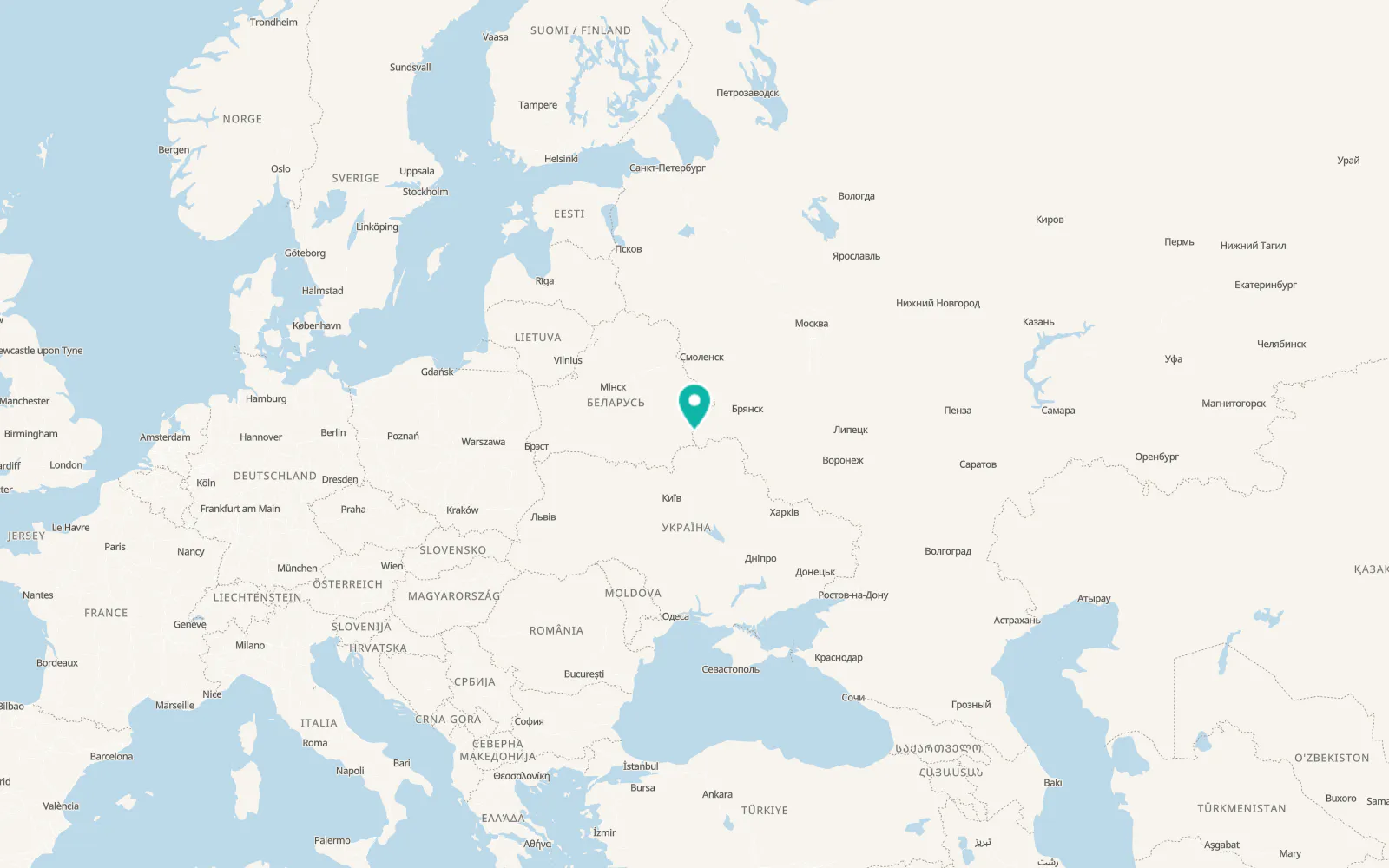 Map of Vyshkov