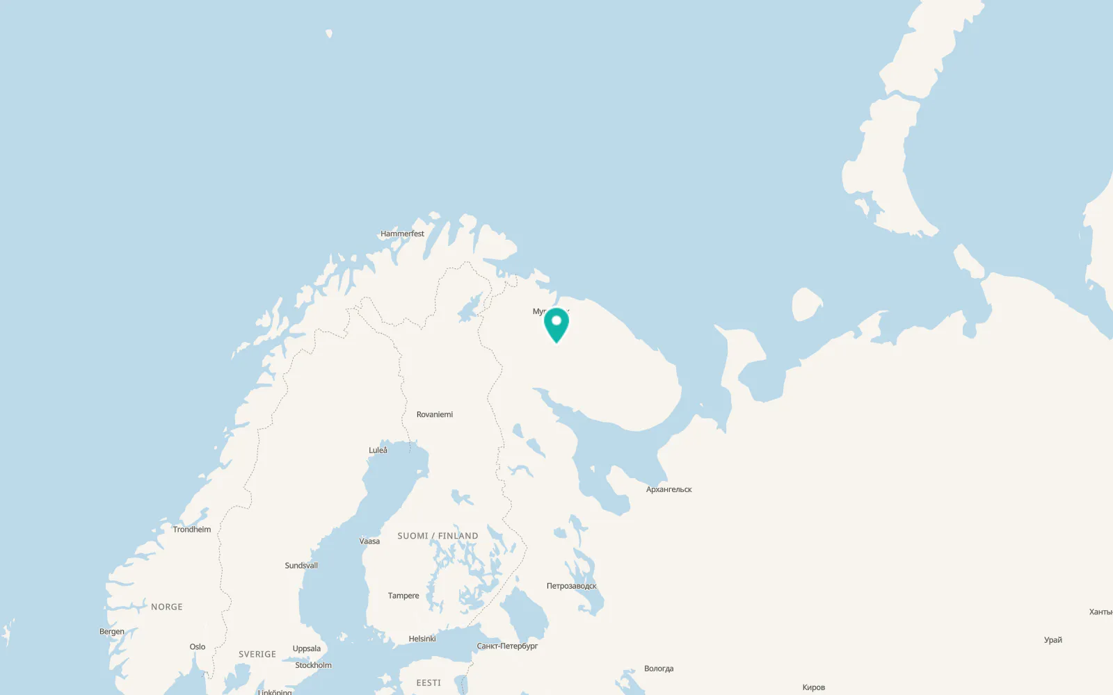 Map of Vysokiy