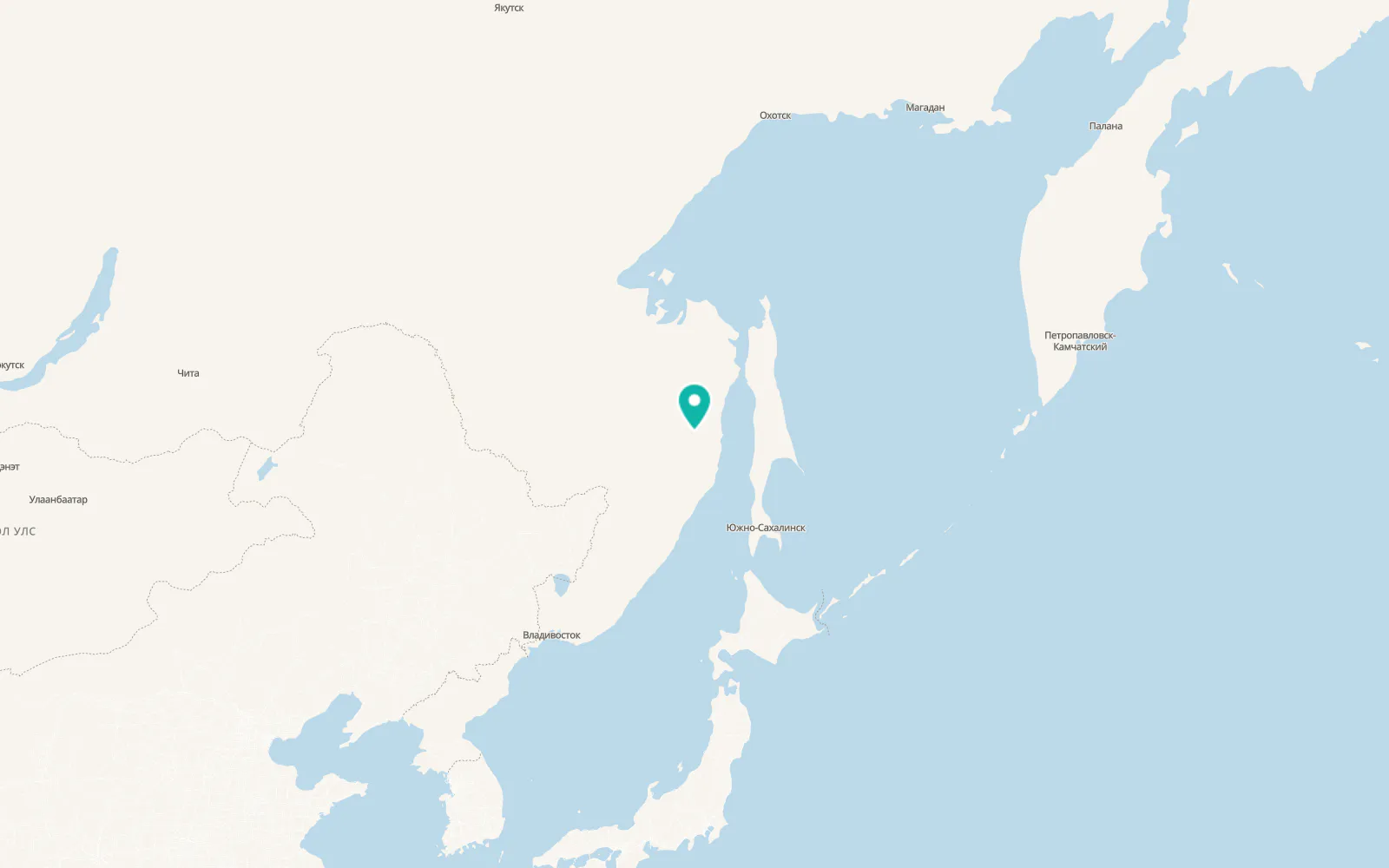 Map of Vysokogornyy