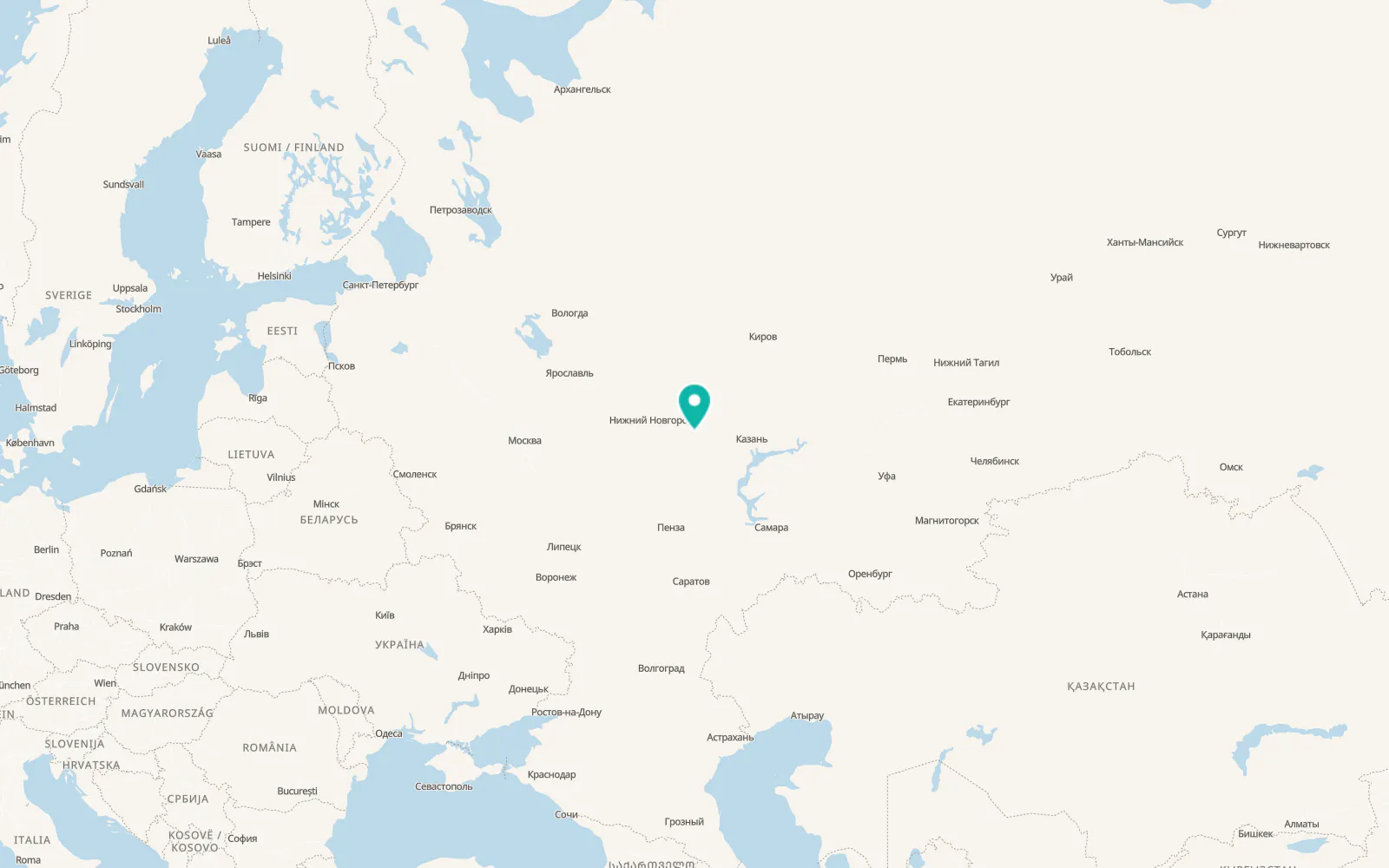 Map of Yadrin