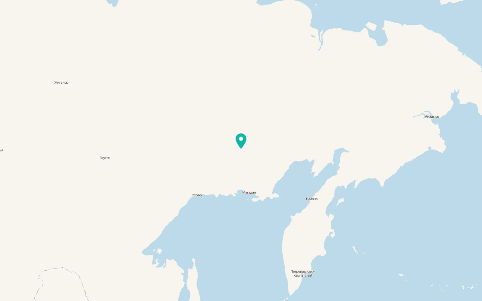 Map of Yagodnoye
