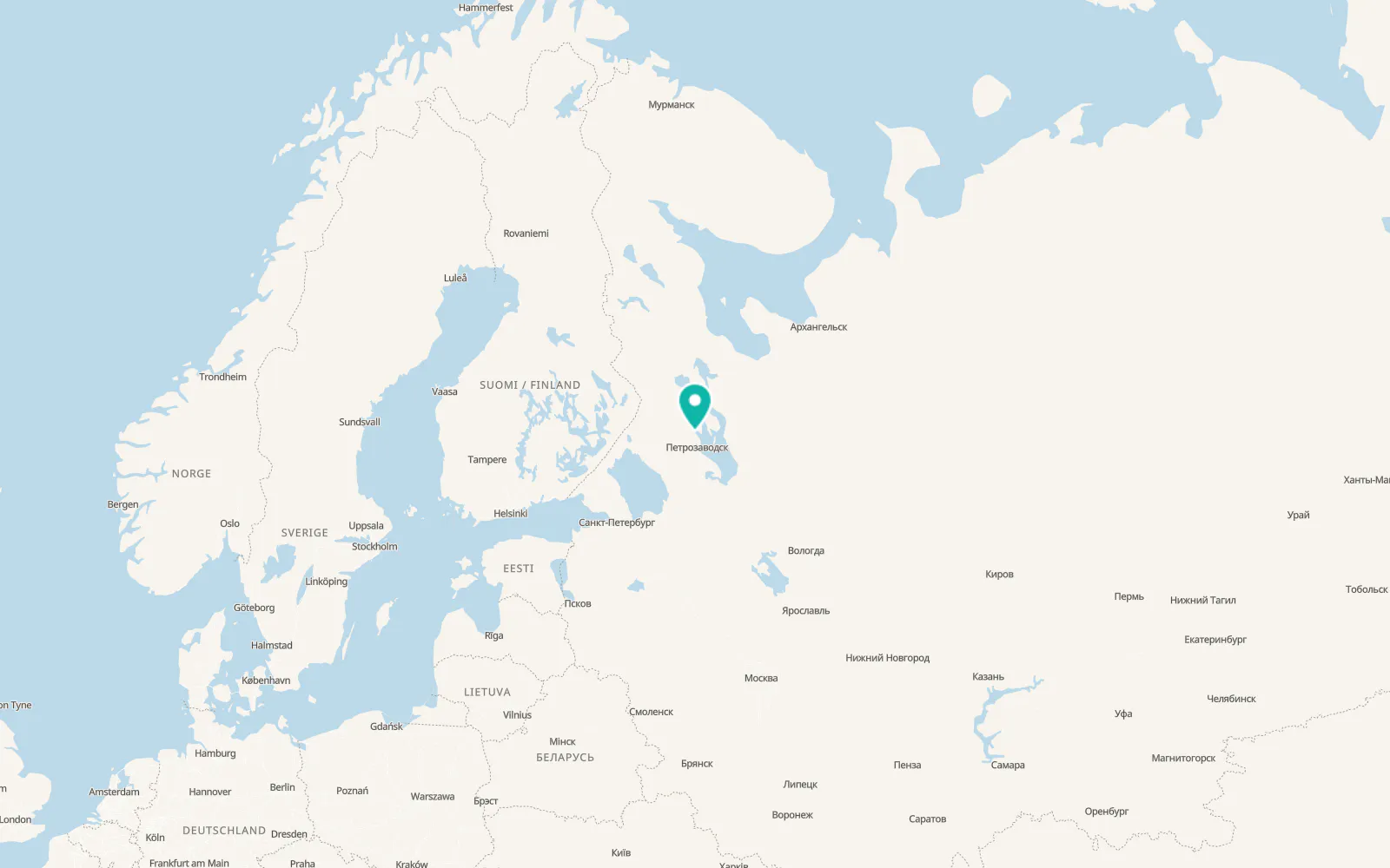Map of Yanishpole