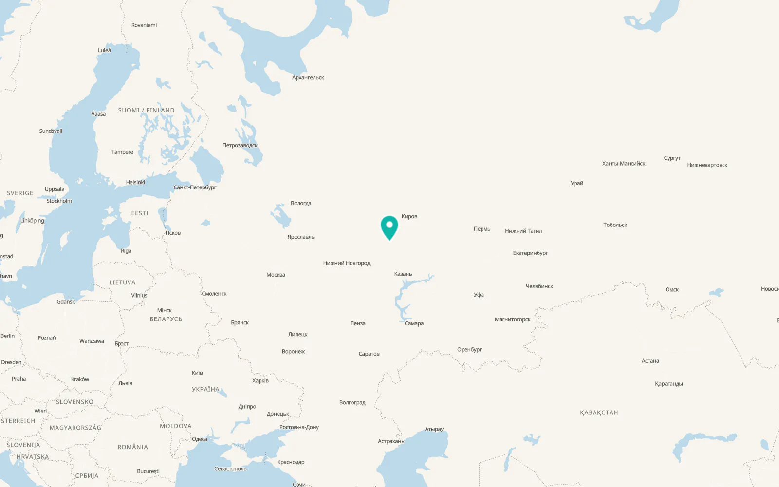 Map of Yaransk
