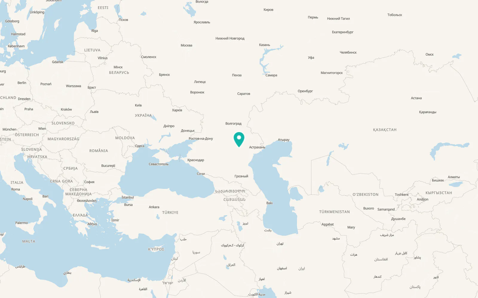 Map of Yashkul’