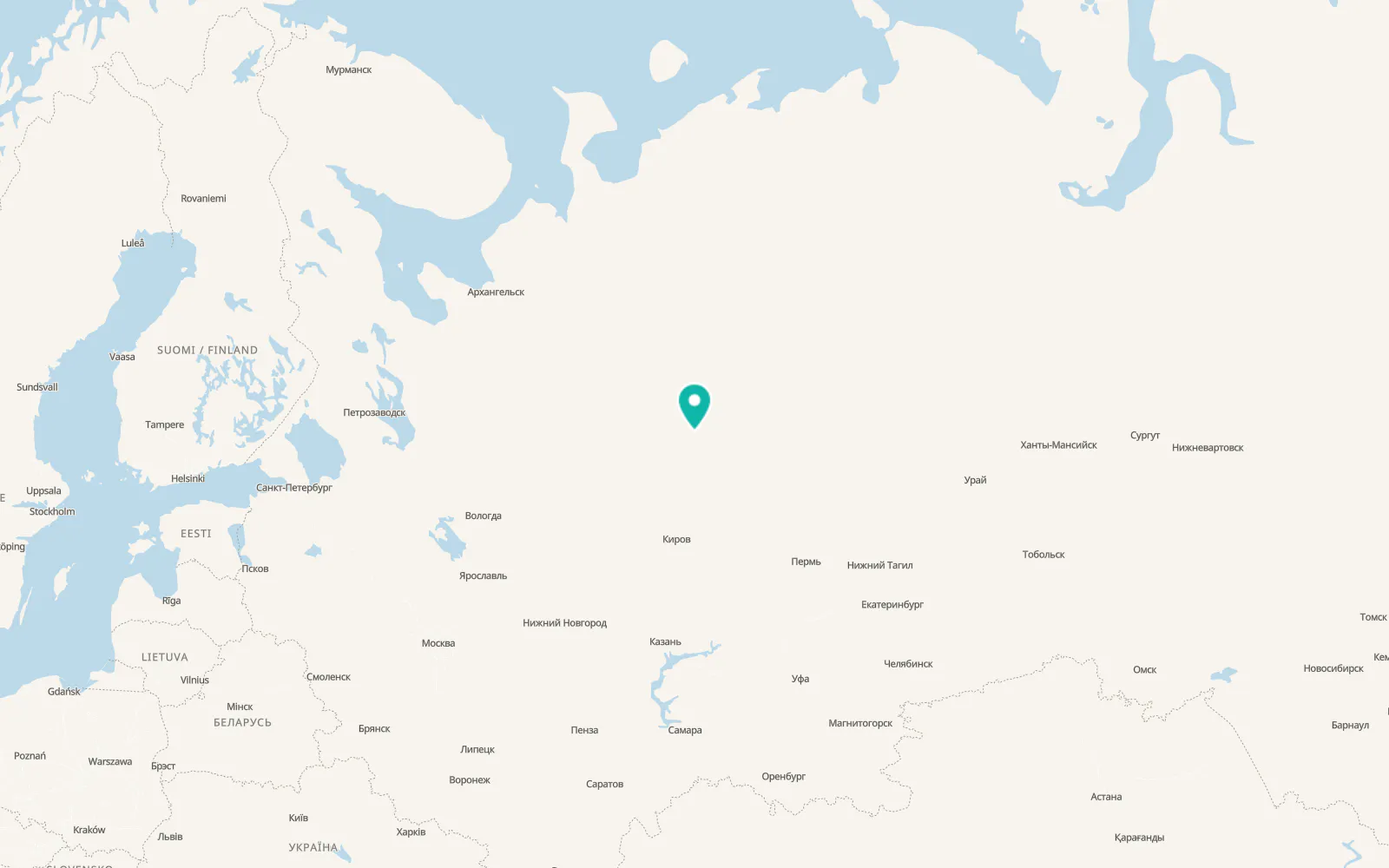 Map of Yb