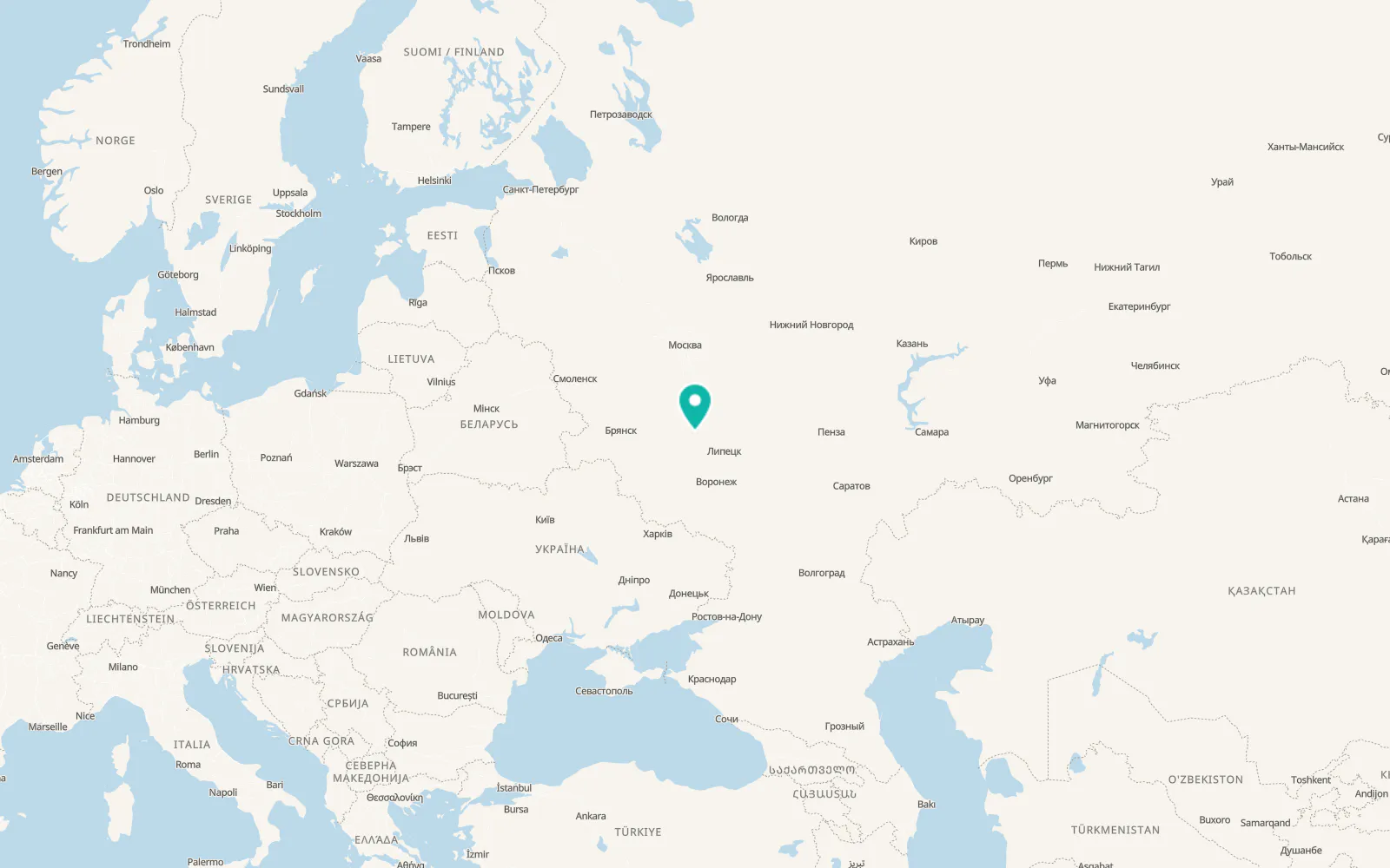 Map of Yefremov