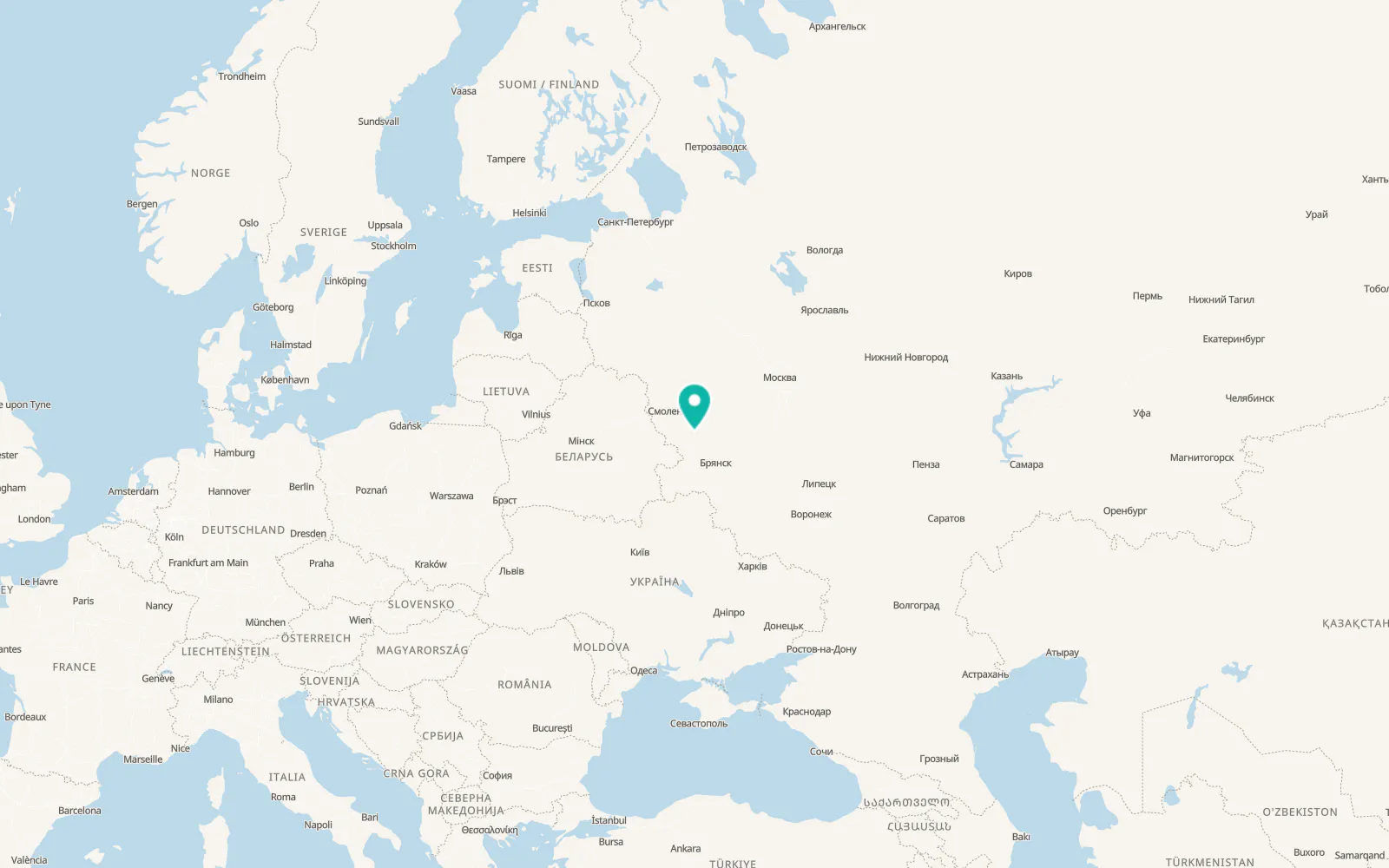 Map of Yekimovichi
