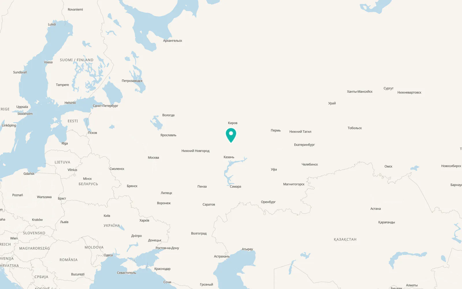 Map of Yeleyevo