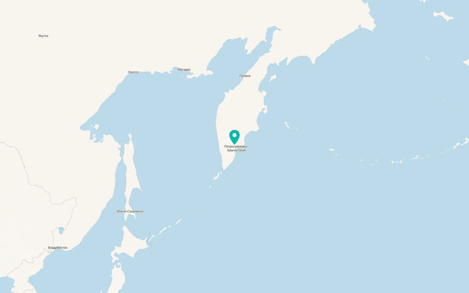 Map of Yelizovo