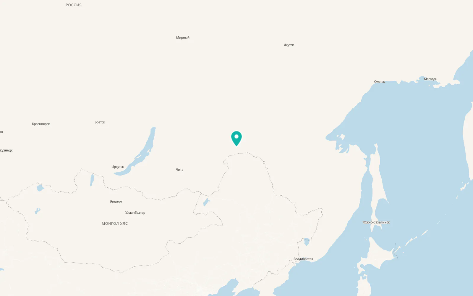 Map of Yerofey Pavlovich