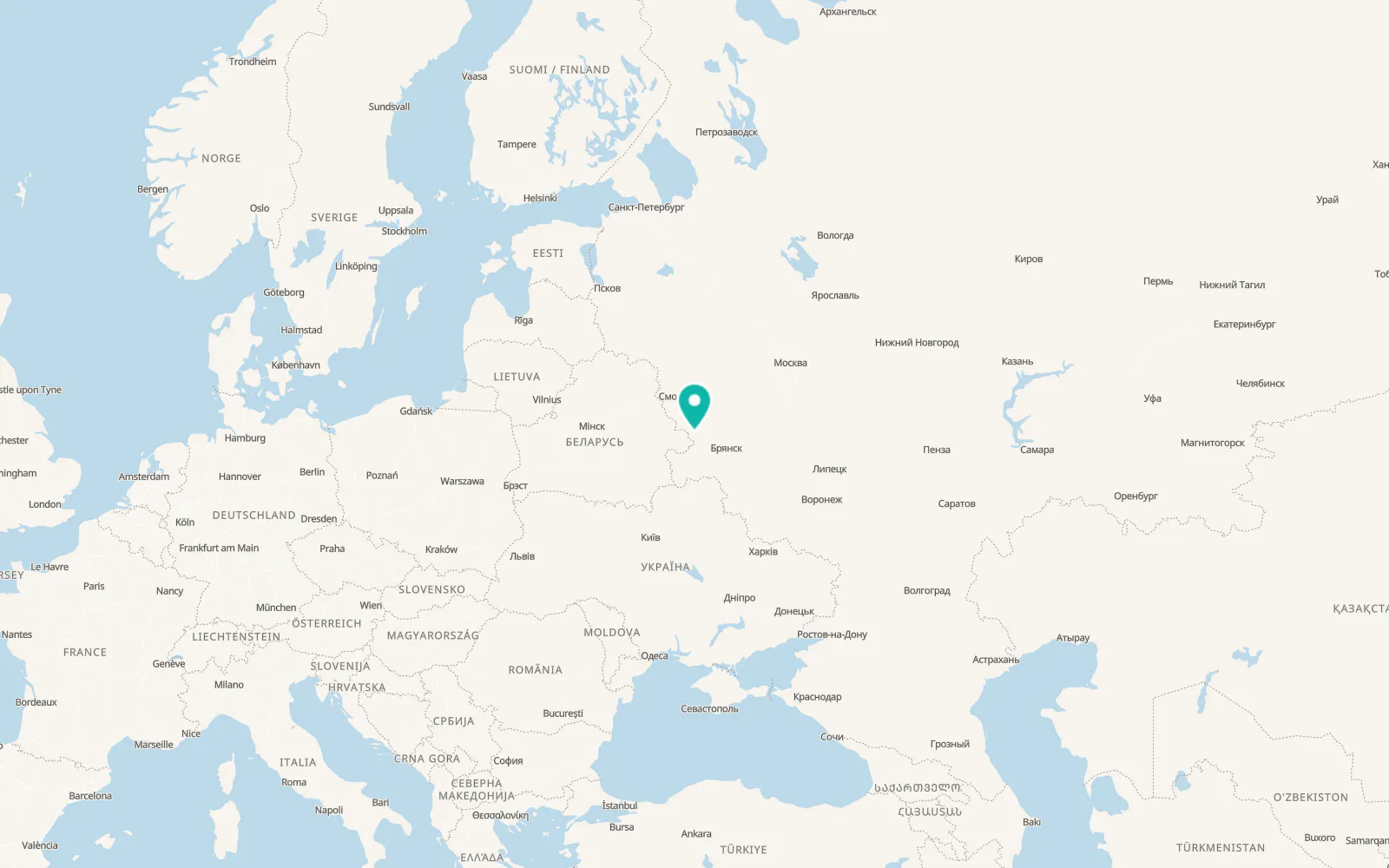 Map of Yershichi