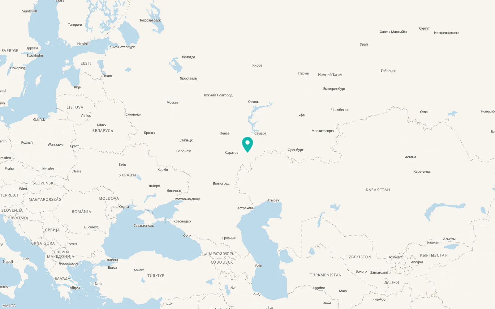 Map of Yershov