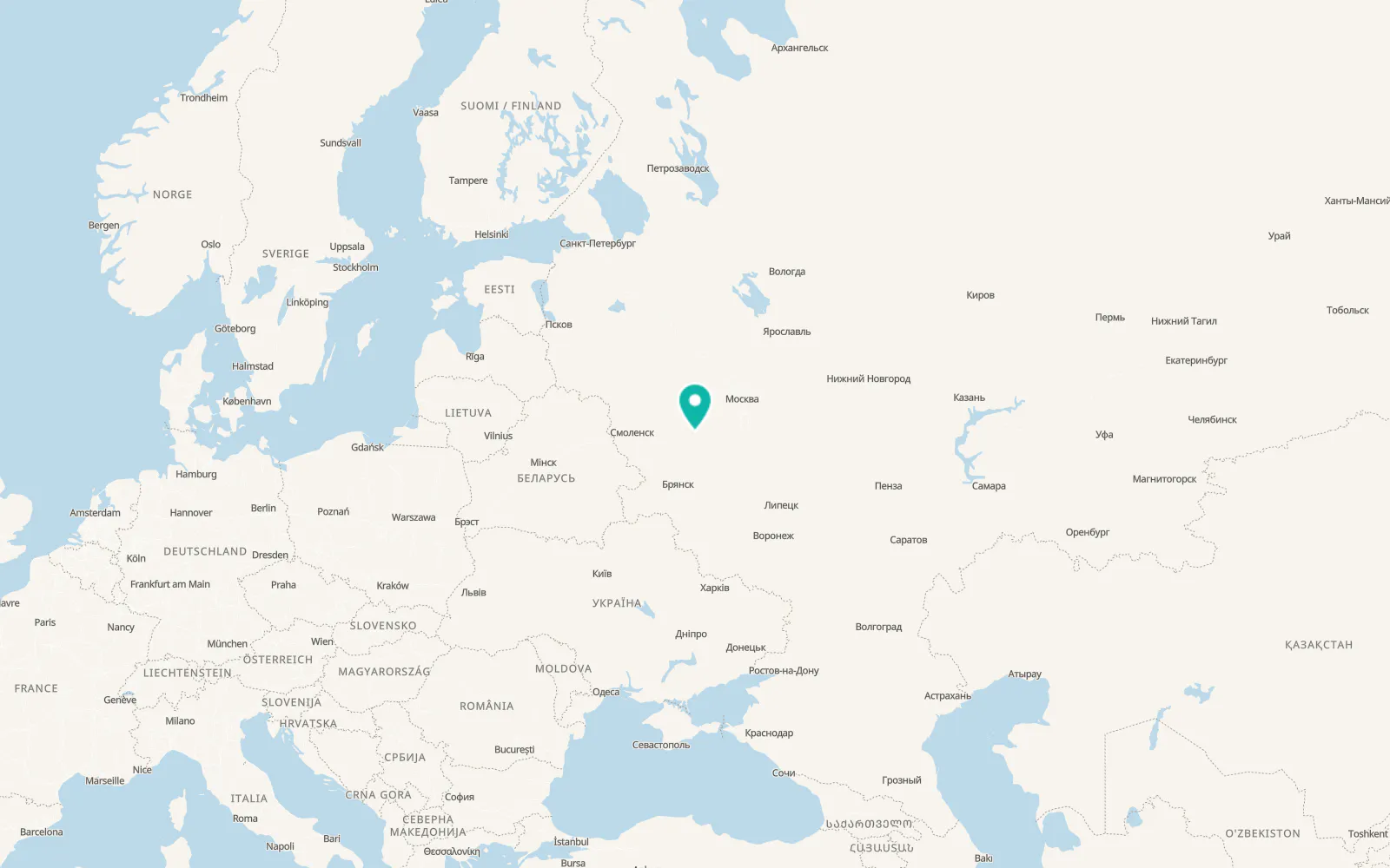 Map of Yukhnov