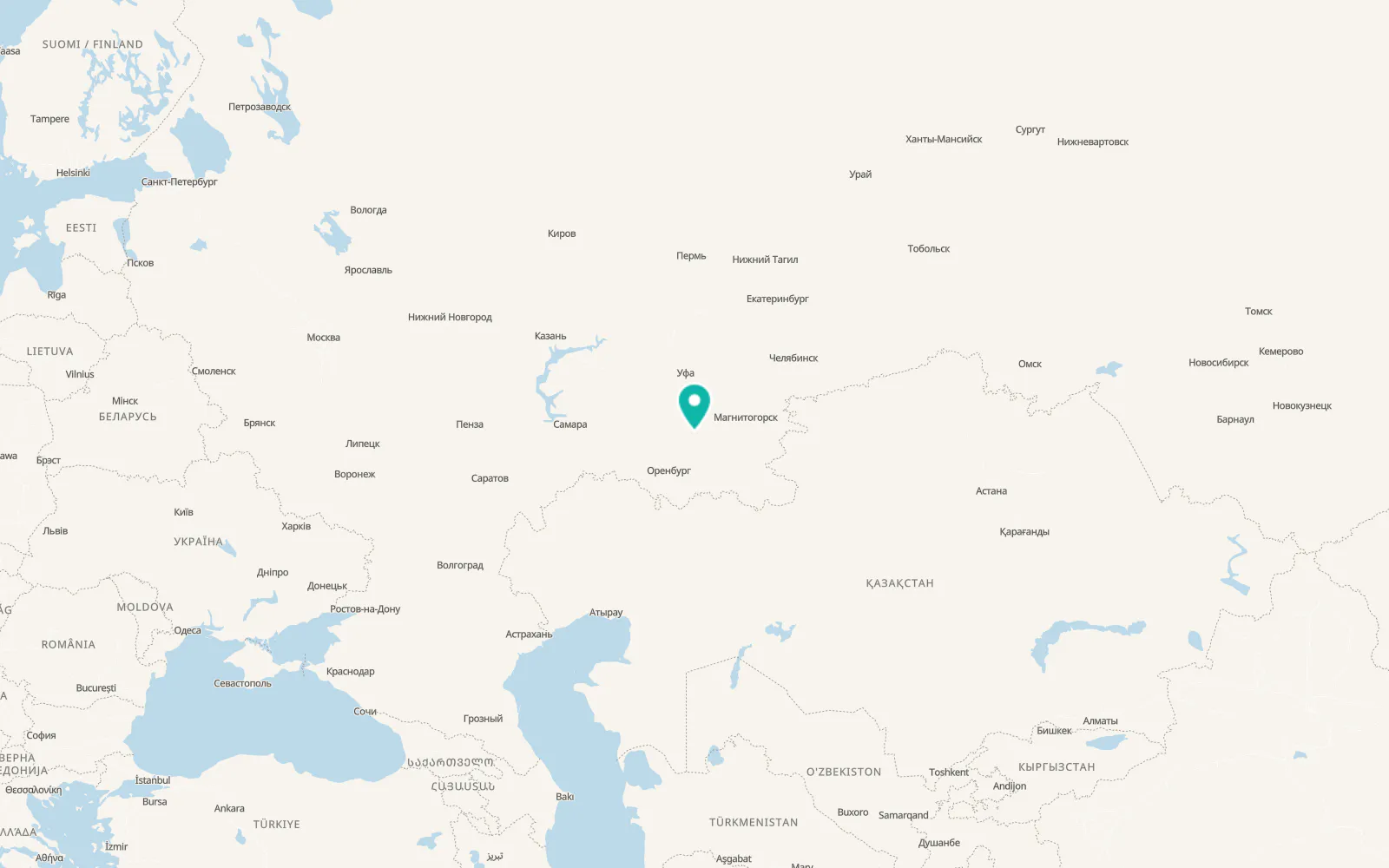 Map of Yumaguzino