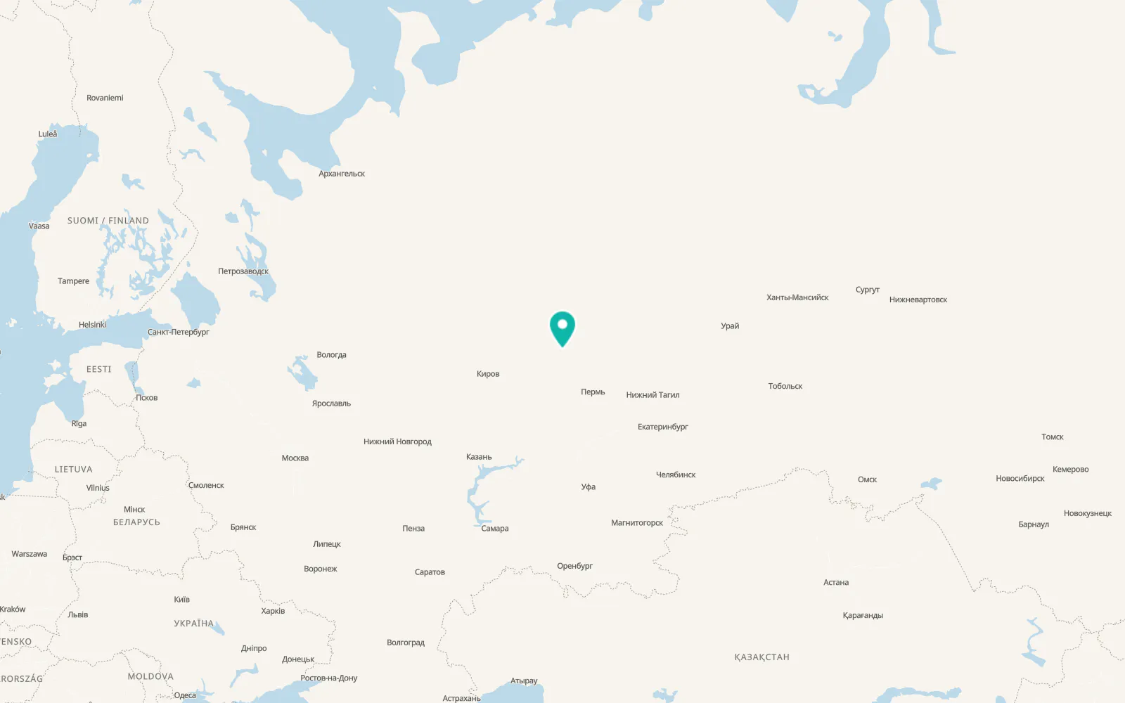 Map of Yurla