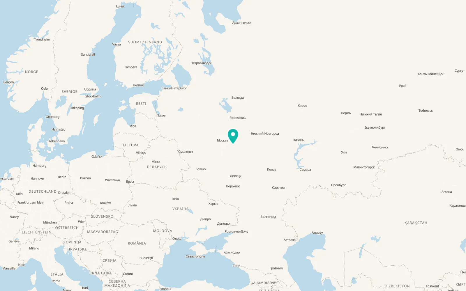 Map of Yurtsovo