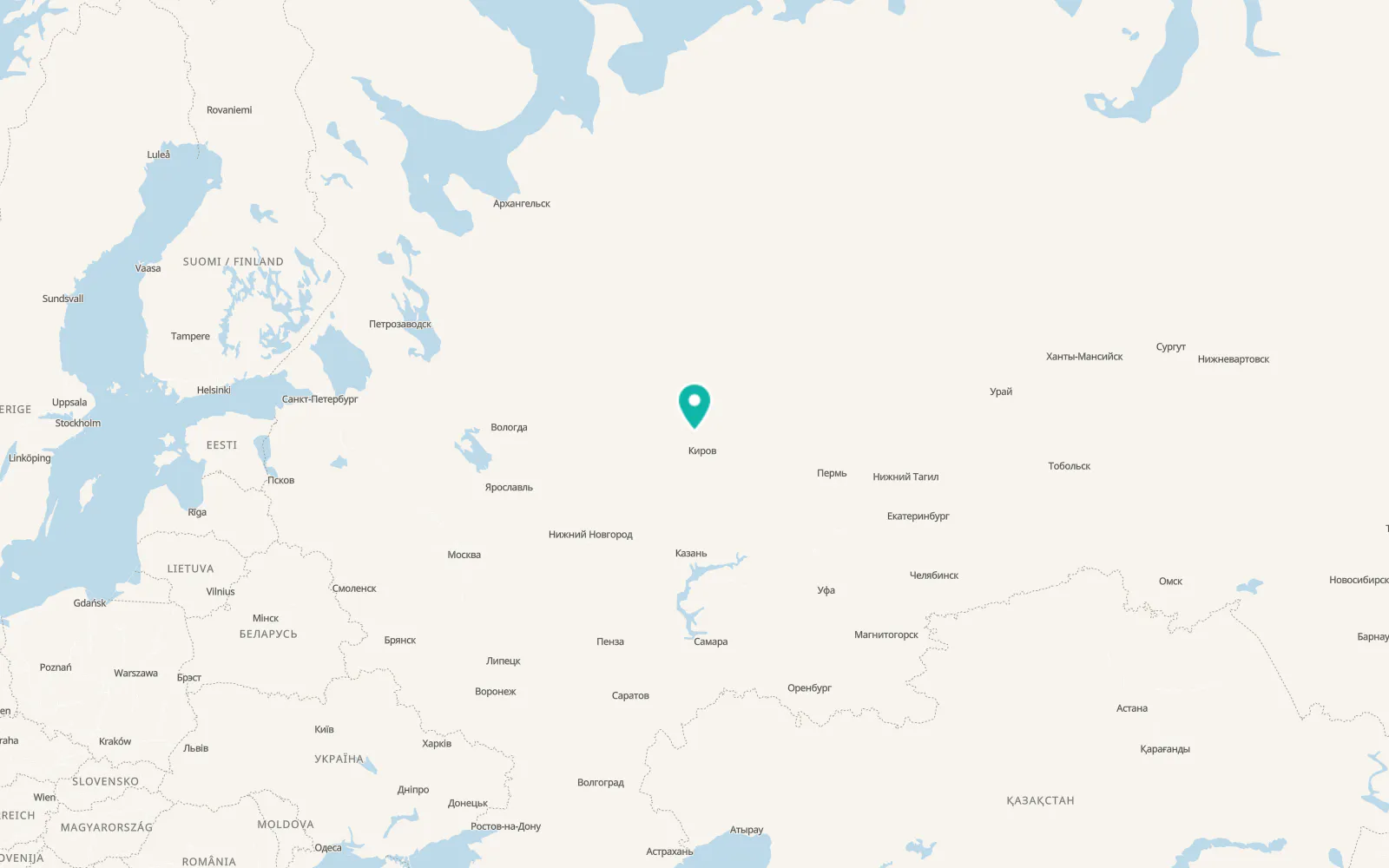 Map of Yur’ya