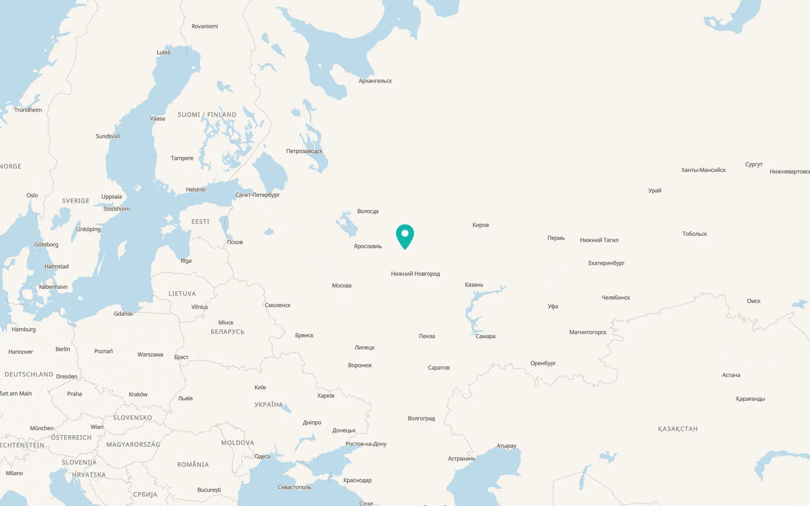 Map of Yur’yevets