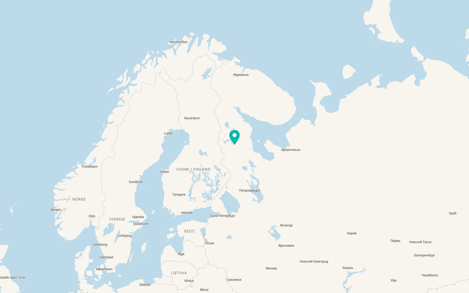 Map of Yushkozero