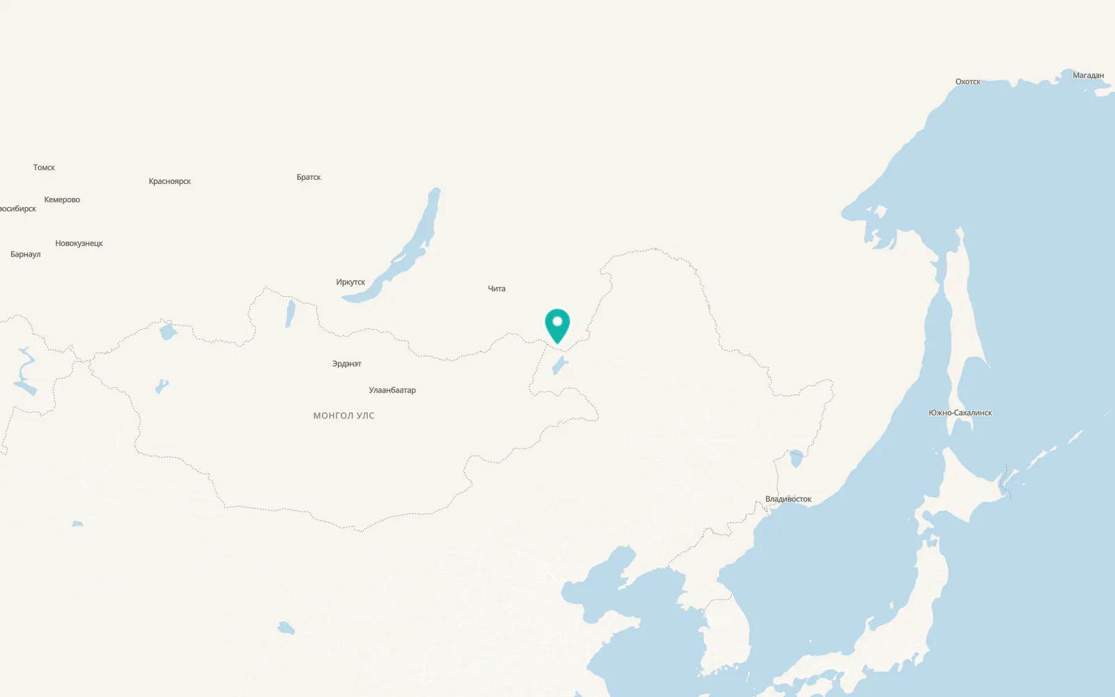 Map of Zabaykal’sk