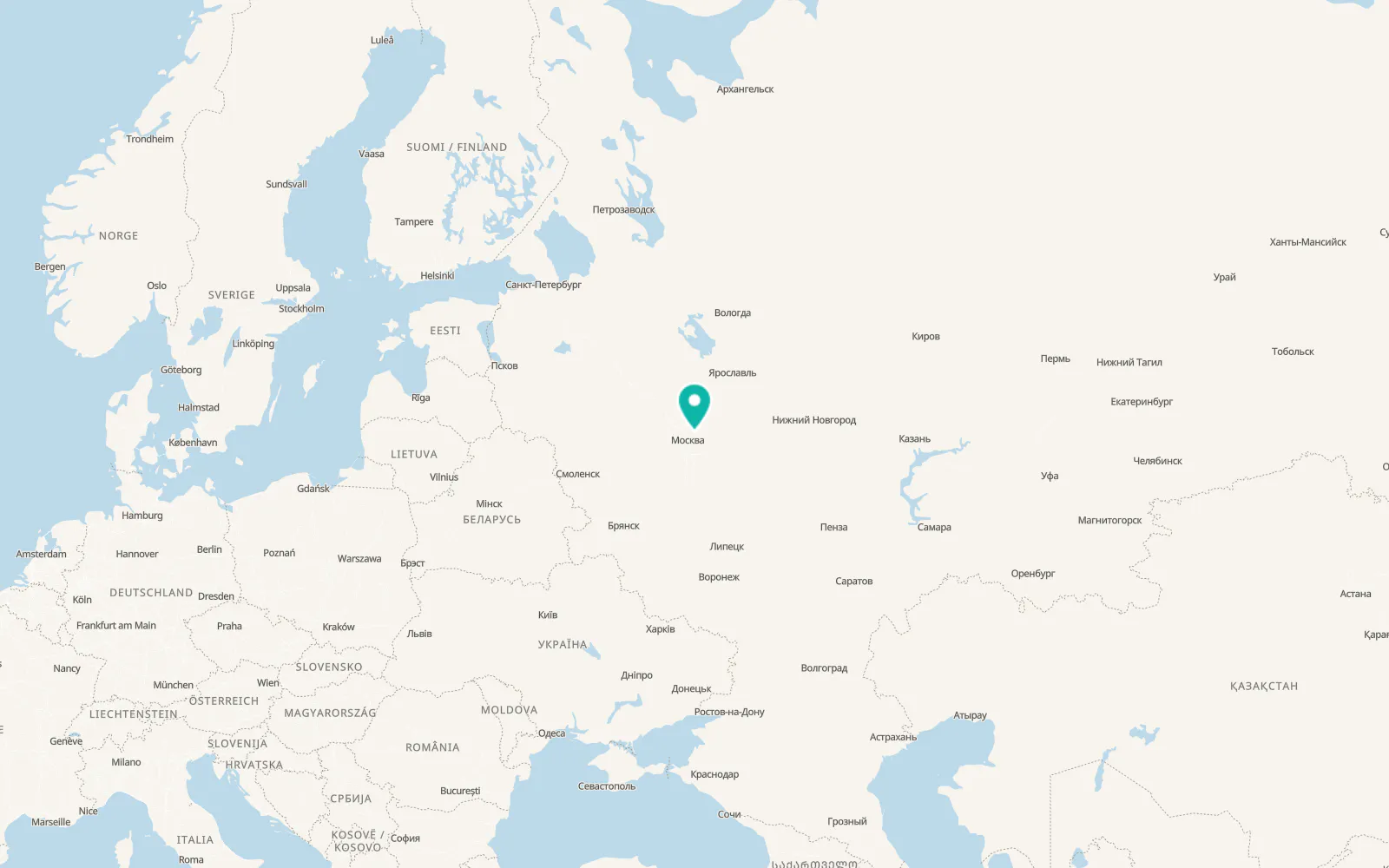 Map of Zagoryanskiy