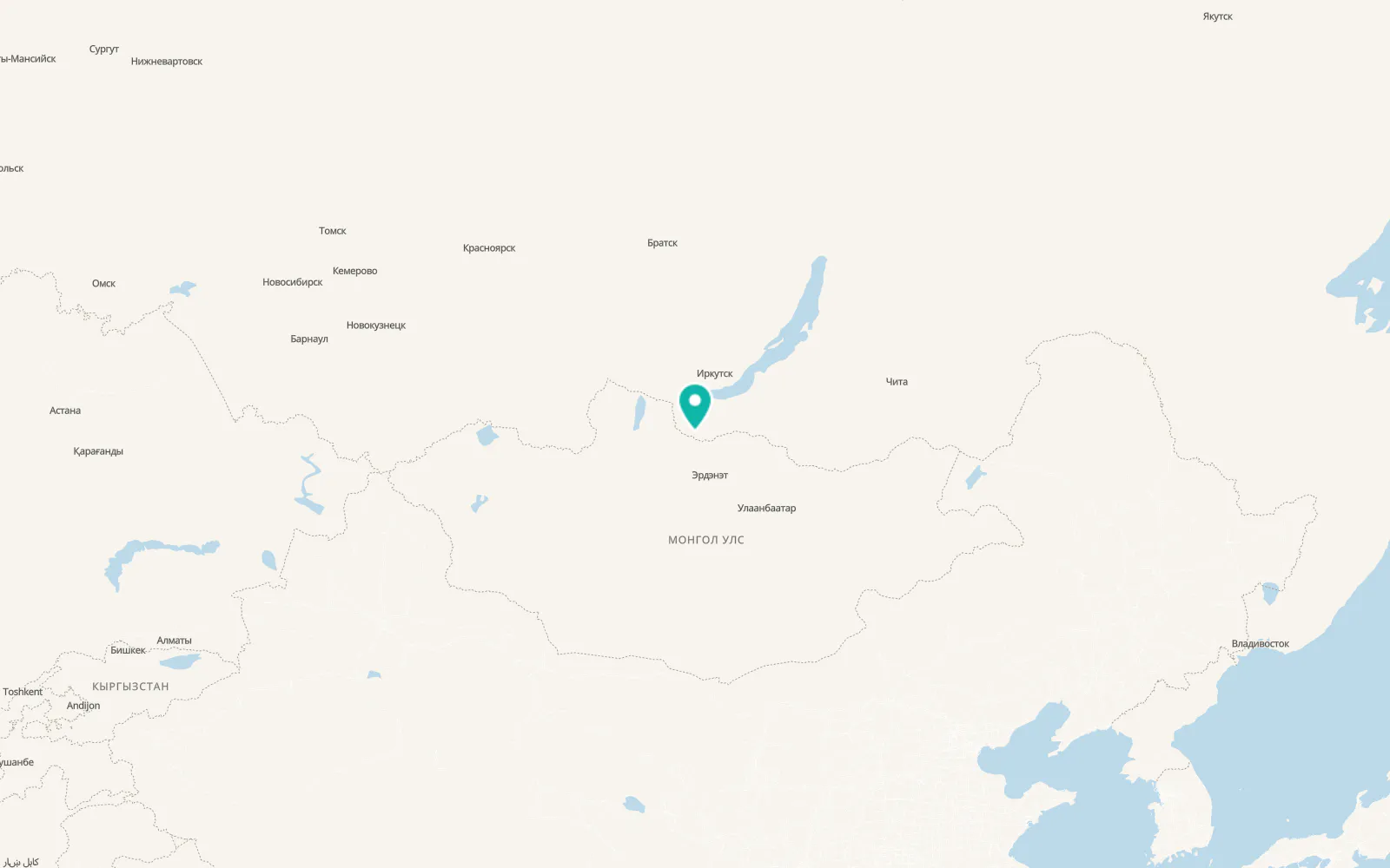 Map of Zakamensk