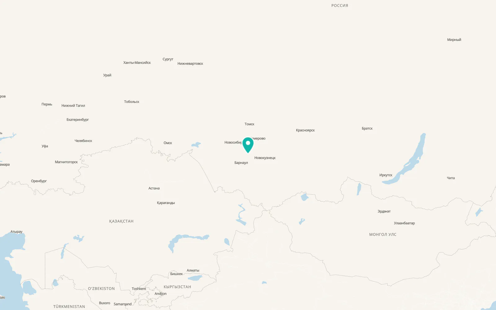 Map of Zalesovo