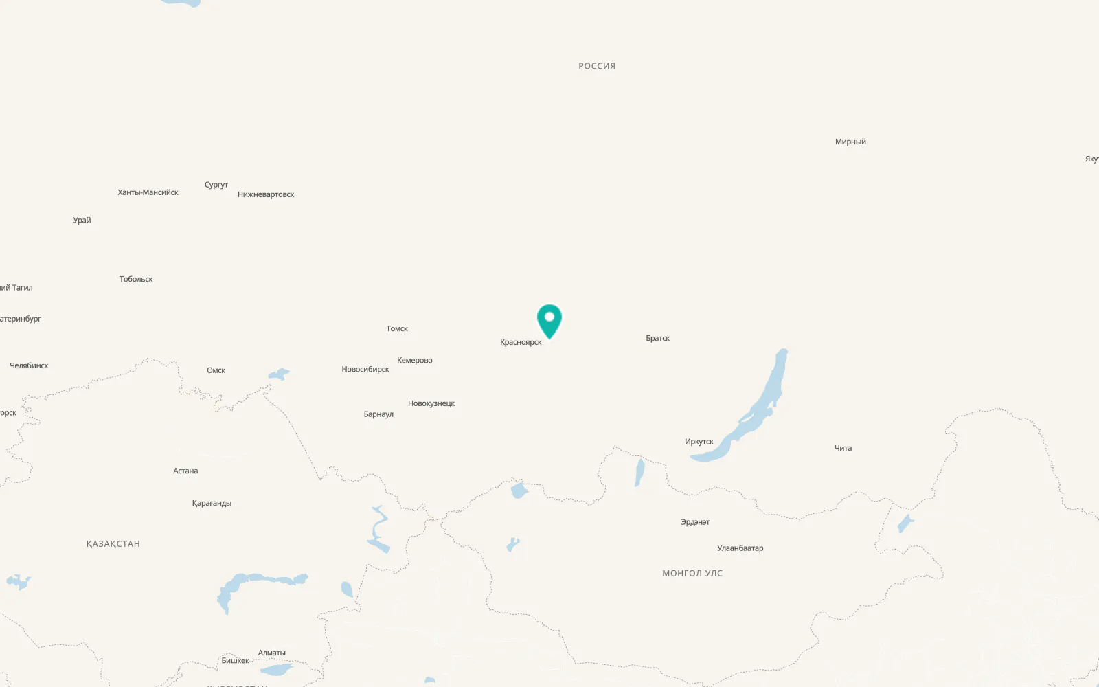 Map of Zaozyornyy